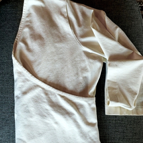 SOFT SURROUNDINGS Double Crossover Cotton Blend 3/4 Sleeve Knit Top - 1X EUC - Picture 4 of 11